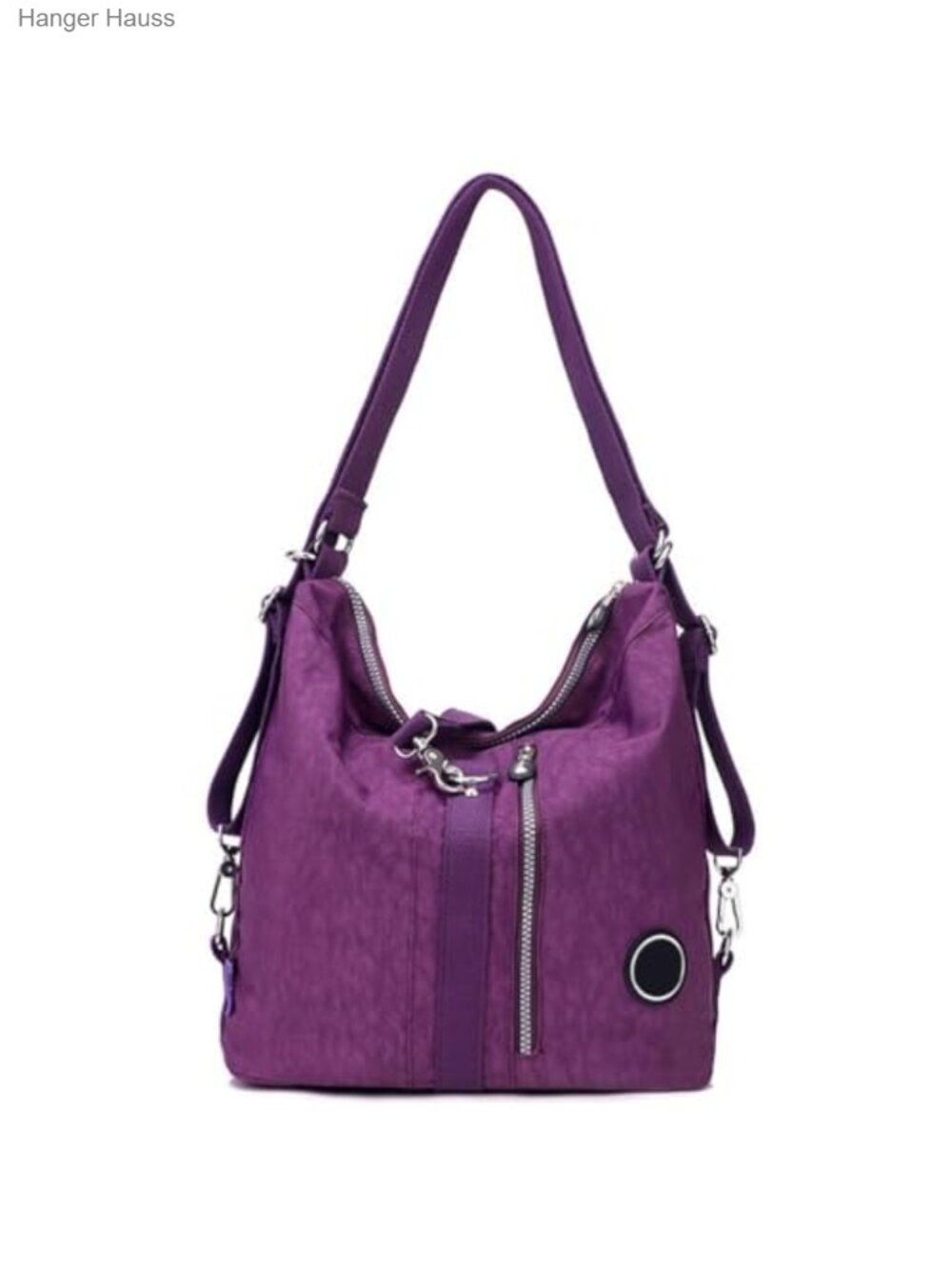 Convertible Waterproof Nylon Backpack for Women, Fashion Shoulder Handbag,